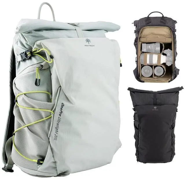 Main image of OnePro Ultralight Camera Backpack, Expandable Camera Bag 20L for Photographers, Outdoor Travel Bag with Dividers and 14" Laptop Sleeve, Compatible with DSLR/Drones/Mirrorless (Misty Green)