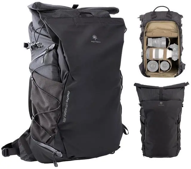 Main image of OnePro Ultralight Camera Backpack, Expandable Camera Bag 30L for Photographers, Outdoor Travel Bag with Dividers and 16" Laptop Sleeve, Compatible with DSLR/Drones/Mirrorless (Space Black)