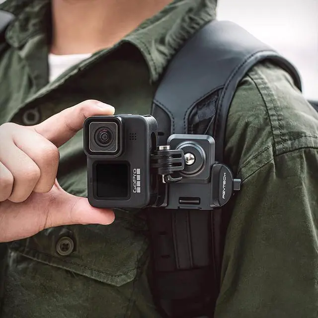 Alt view image 7 of 7 - Action Camera Arca-Type Quick Release Plate, Aluminum Alloy Action Camera Mount for Gopro/Insta360/DJI Osmo Action/Pocket Most Action Cameras, Quick Connecting to Backpacks, Belts and tripods