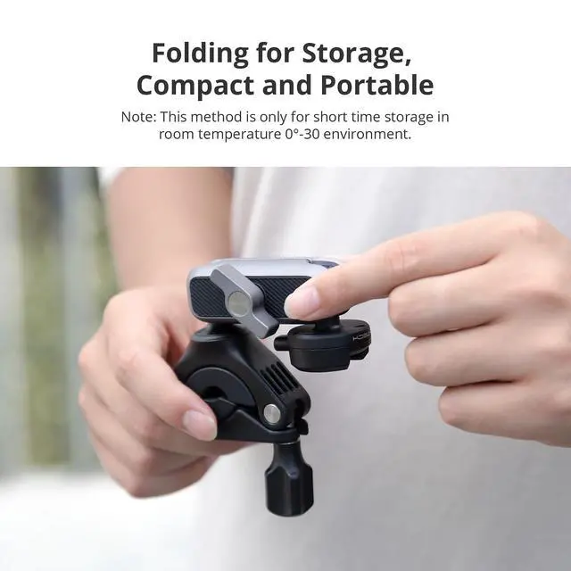 Alt view image 6 of 7 - CapLock Quick Release Bike Motorcycle Handlebar Mount, 360°Dual-Ball Rotation, 1/4"-20 Adapter, for DJI OSMO Action 6/5 Pro/4/Pocket 4/3/Xtra Muse/Gopro/Insta360 Ace Pro 2/X5/Luna Ultra, Phone