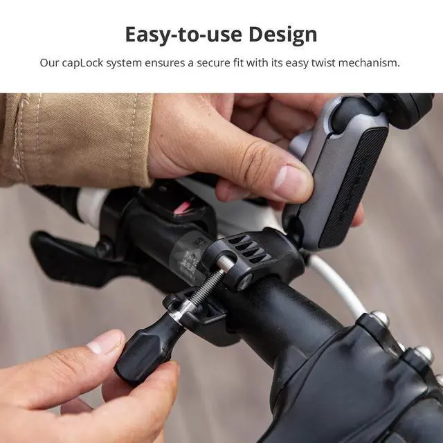 Alt view image 5 of 7 - CapLock Quick Release Bike Motorcycle Handlebar Mount, 360°Dual-Ball Rotation, 1/4"-20 Adapter, for DJI OSMO Action 6/5 Pro/4/Pocket 4/3/Xtra Muse/Gopro/Insta360 Ace Pro 2/X5/Luna Ultra, Phone