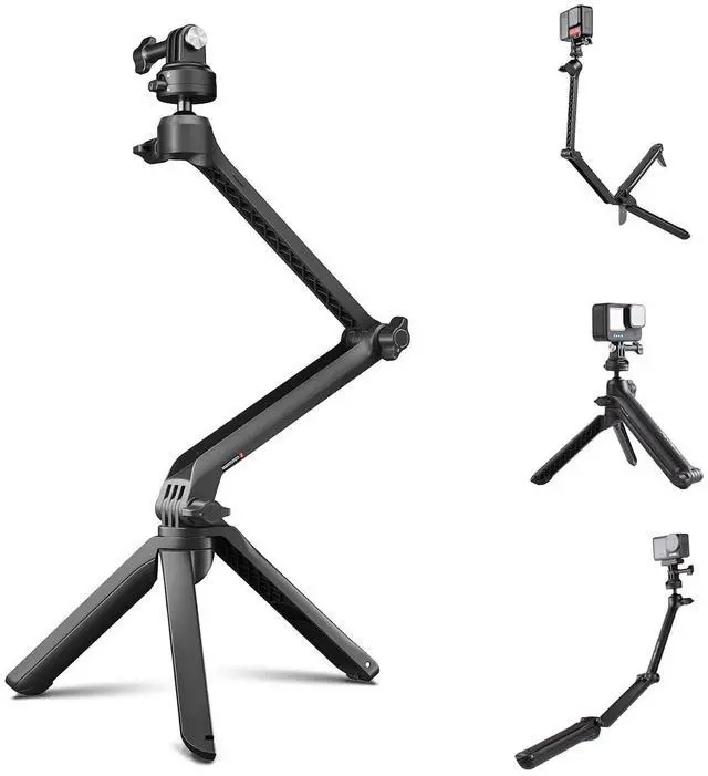Main image of CapLock MantisPod Z, 3-Way Quick Release Video Vlogging Tripod, Magic Arm Multi Mount Flexible Selfie Stick for DJI OSMO Action 6/5 Pro/Pocket 4/3/Xtra Muse, Gopro 13/12, Insta360 Ace Pro 2/X5