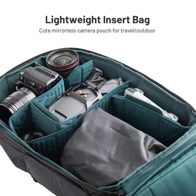 Alt view image 3 of 6 - OneGo Cloud Camera Bag Small, Soft Camera Case Pouch Handbag compatible with Mirrorless Cameras/Nikon/Canon/Sony/Fuji/Pocket 4/GoPro action cameras