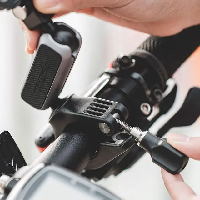 Alt view image 5 of 6 - Bike Motorcycle Handlebar Mount for DJI OSMO Action 4/3/2 Gopro 11/10/9/8/7/6/5 with 1/4"-20 Thread Adapter, 0.87 to 1.38 inches or 0.27-0.63 inches,Pocket 2, Insta360 ONE RS/R/ONE X3/X2