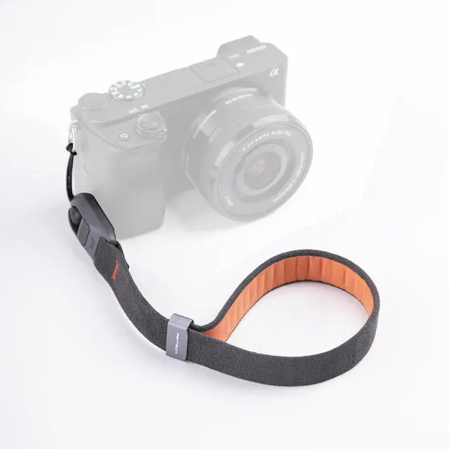 Alt view image 2 of 6 - Deep Grey Camera Wrist Strap Air+Universal Quick Connectors Slim Set