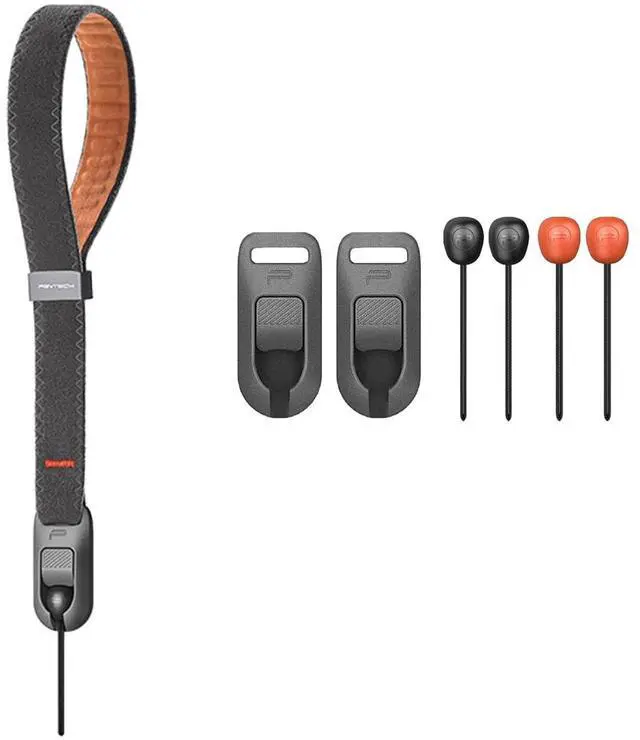 Main image of Deep Grey Camera Wrist Strap Air+Universal Quick Connectors Slim Set