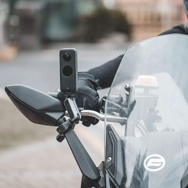 Alt view image 4 of 6 - Bike Motorcycle Handlebar Mount for DJI OSMO Action 4/3/2 Gopro 11/10/9/8/7/6/5 with 1/4"-20 Thread Adapter, 0.87 to 1.38 inches or 0.27-0.63 inches,Pocket 2, Insta360 ONE RS/R/ONE X3/X2