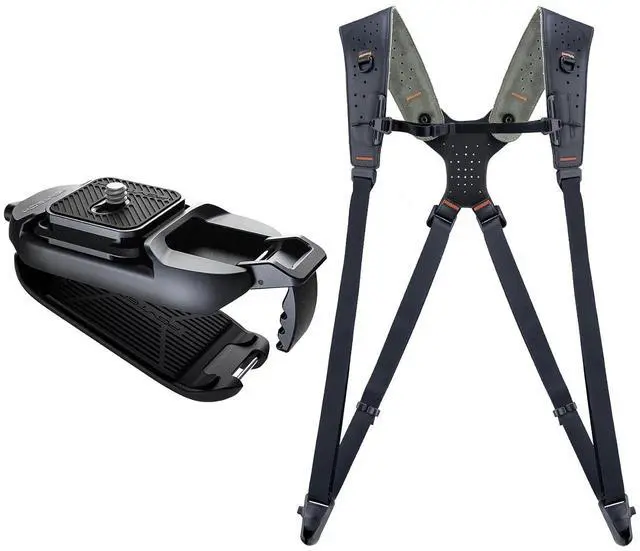 Main image of Beetle Camera Clip V1+ Black Camera Strap Master, Dual Shoulder Harness for 3 Cameras for Professional Photographers