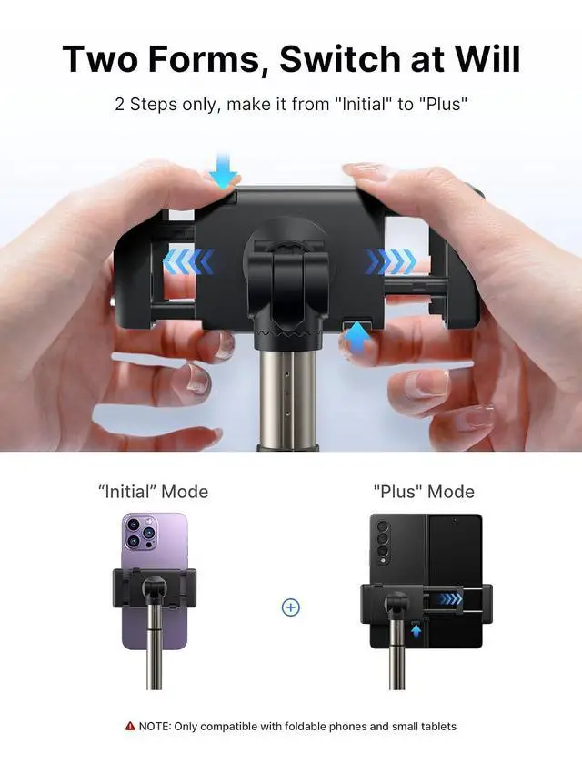 Alt view image 3 of 7 - Cup Holder Universal Mount for Foldable Phone, Car Truck Cradle Compatible With iPad Mini, Samsung Galaxy Z Fold 6/5/4, Pixel 9 Pro, Xiaomi Mix Fold 4/3/2