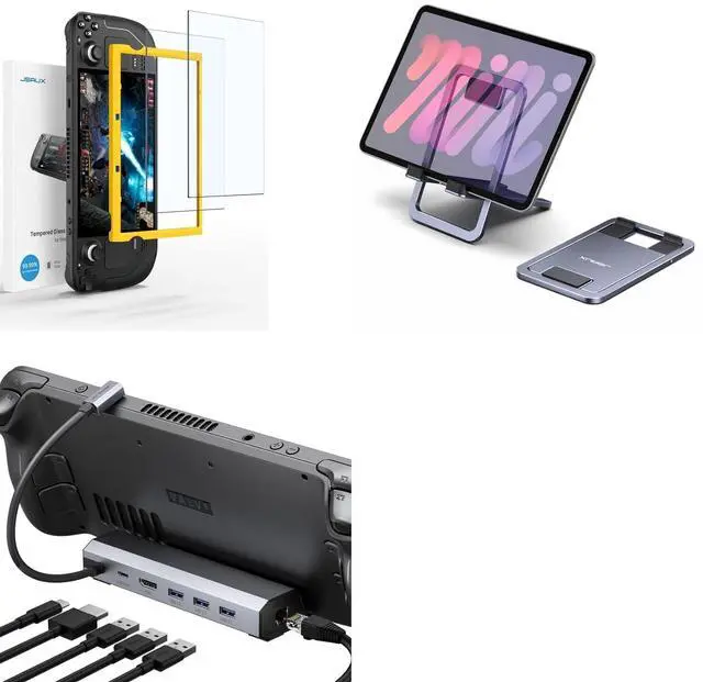 Main image of 6-in-1 Dock+Screen Protector+Stand for Steam Deck
