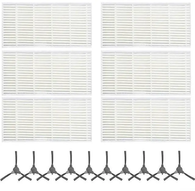 Main image of A1 Robot Vacuum Cleaner Parts, Replacement Side Brushes And Filters Kit, Plastic Nylon Bristles With High Efficiency Filtration, Install Accessories For Cleaning(B)
