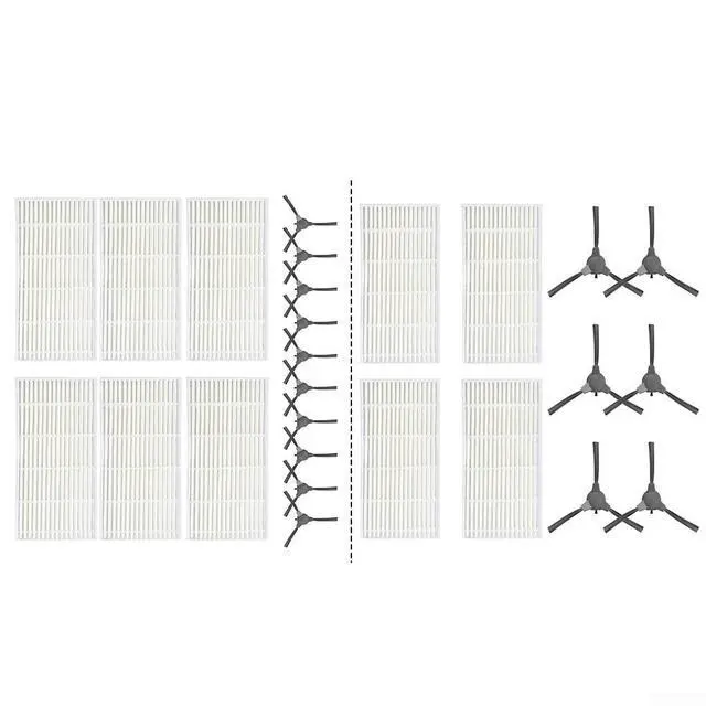 Alt view image 4 of 5 - A1 Robot Vacuum Cleaner Parts, Replacement Side Brushes And Filters Kit, Plastic Nylon Bristles With High Efficiency Filtration, Install Accessories For Cleaning(B)
