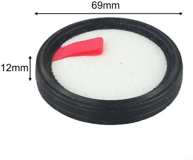 Alt view image 6 of 7 - For UMLo N3S Cordless Vacuum Cleaner Filter, High-Efficiency Washable Replacement Part For Hard Floor And Carpet, Easy To Install, Black And White, 1 Pack(4pcs)