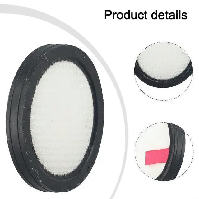 Alt view image 7 of 7 - For UMLo N3S Cordless Vacuum Cleaner Filter, High-Efficiency Washable Replacement Part For Hard Floor And Carpet, Easy To Install, Black And White, 1 Pack(4pcs)