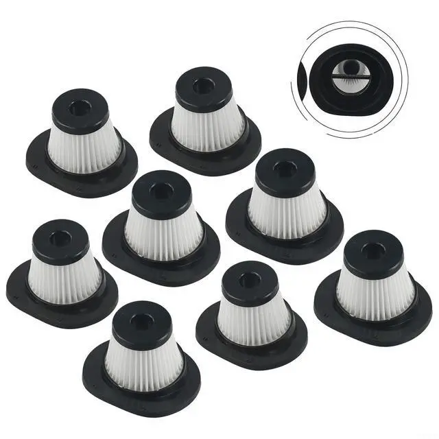 Alt view image 6 of 7 - Washable Replacement Filter VL188 VL189 Cordless Vacuum Cleaners High Efficiency Reusable Part for Home Cleaning, Black and White 1 Pack(8 PACK)