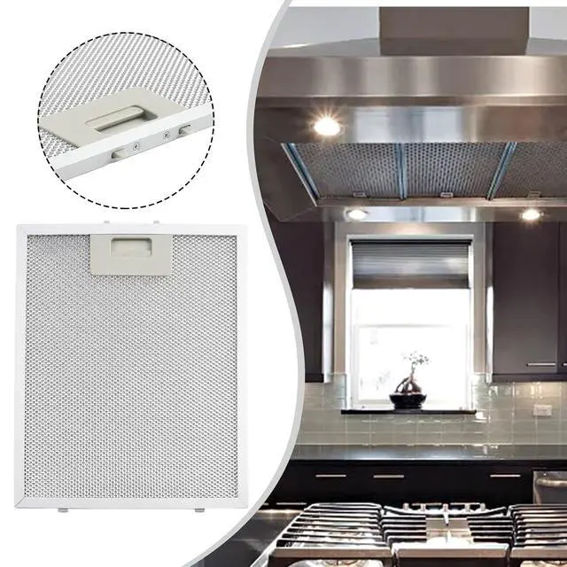 Alt view image 2 of 7 - Five-Layer Metal Grease Filter, 11.4 x 9.5 x 0.35inch, Aluminum Mesh Vent Filter, Ventilation Hood Mesh Screen, Withstands Heat And Moisture, 1PCS