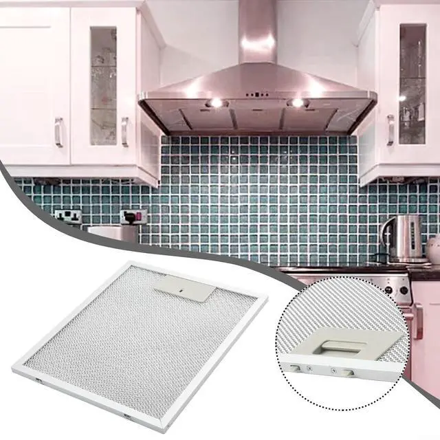 Alt view image 3 of 7 - Five-Layer Metal Grease Filter, 11.4 x 9.5 x 0.35inch, Aluminum Mesh Vent Filter, Ventilation Hood Mesh Screen, Withstands Heat And Moisture, 1PCS