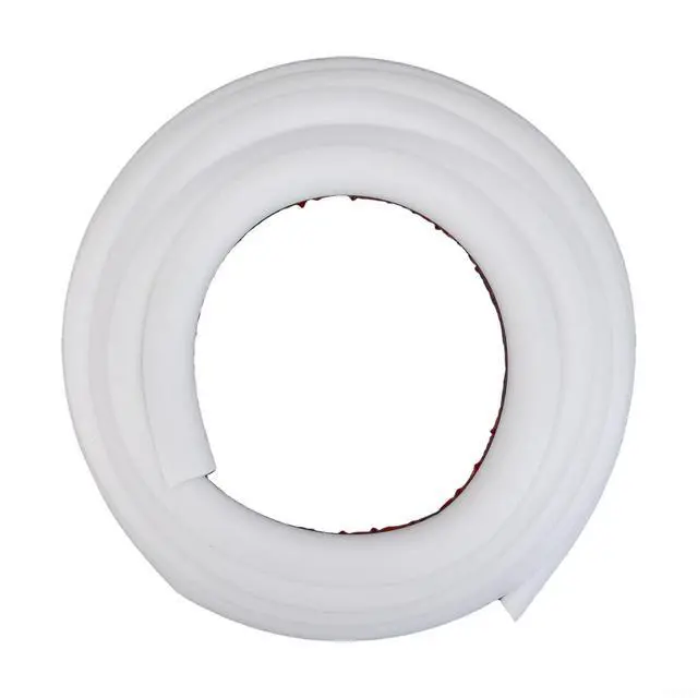 Alt view image 7 of 7 - White 2M PVC Rubber Seal Gutter Strip,For Cars Vans RVs Boats,Flexible Drip Track Molding With Tape,Easy Install Weather Protection