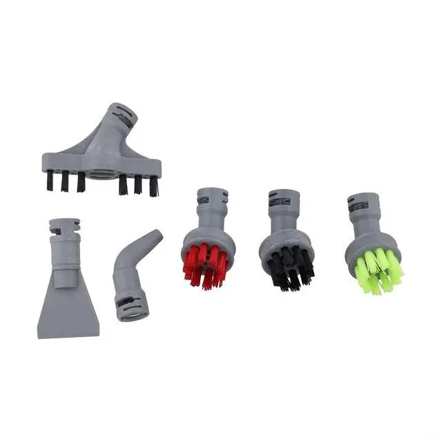 Alt view image 7 of 7 - 39N7A 39N7V 2994B for Steam Mop Replacement Parts, 6 Pack Color Coded Hard Brushes Wall Crevice Scraper Angle Tool Accessories for Deep Cleaning Floors Tiles Grout Kitchen Bath