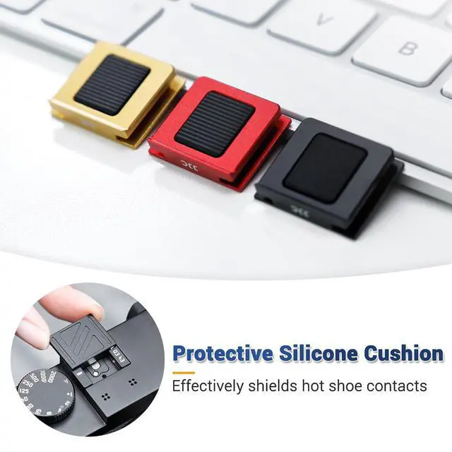 Alt view image 4 of 7 - Upgraded Q3 43 Q2 Metal Hot Shoe Cover Protector Cap with Full-Coverage Design Special Designed for Leica Q3 43 /Q3/Q2 Digital Camera , Aluminum Alloy Q3 43 Hotshoe Cover with Silicone Cushion - Black