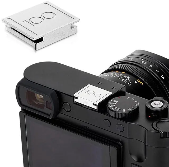 Main image of Upgraded Q3 43 Q2 Metal Hot Shoe Cover Protector Cap for Leica Q3 43 Q2 Camera, Hotshoe Cover with Full-Coverage Design & Silicone Cushion, Limited Edition for Leica 100th Anniversary - Silver