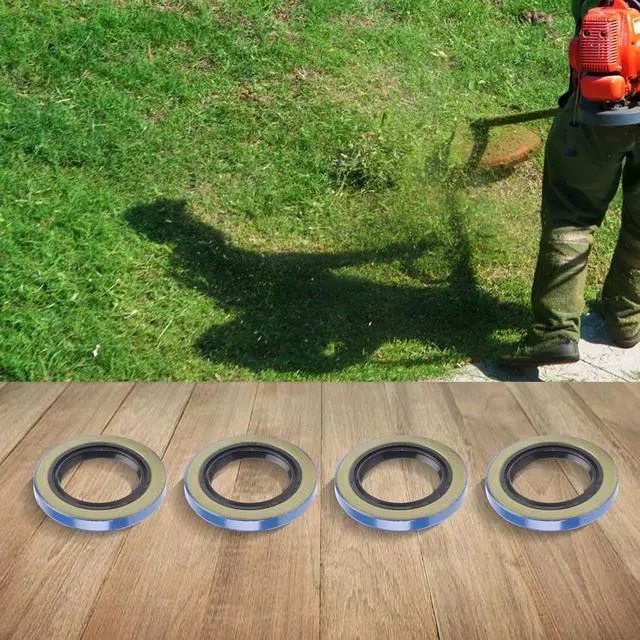 Alt view image 2 of 7 - 4-Pack Double Lip Seals 34823 12192TB for 2000lb Trailer Axles 1.25x1.98 Inch Steel Rubber Grease Seal Kit for BT8 Spindles L44643 L44610 Bearing Set