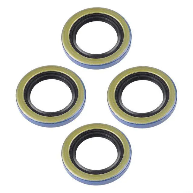 Alt view image 3 of 7 - 4-Pack Double Lip Seals 34823 12192TB for 2000lb Trailer Axles 1.25x1.98 Inch Steel Rubber Grease Seal Kit for BT8 Spindles L44643 L44610 Bearing Set