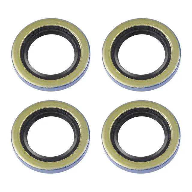 Alt view image 6 of 7 - 4-Pack Double Lip Seals 34823 12192TB for 2000lb Trailer Axles 1.25x1.98 Inch Steel Rubber Grease Seal Kit for BT8 Spindles L44643 L44610 Bearing Set