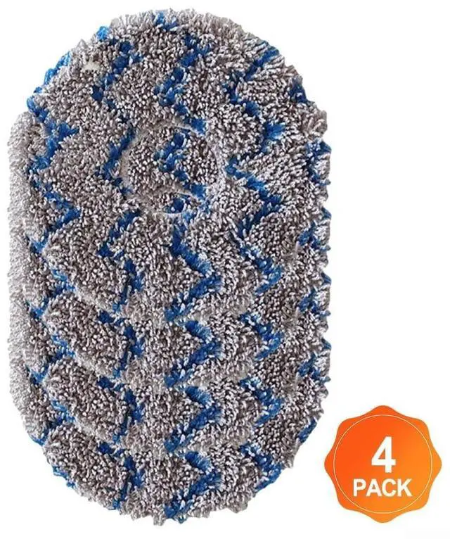 Alt view image 3 of 7 - 4/10 Pcs Mop Cloths for Eureka J15 Pro For Ultra, Microfiber Mopping Pads, for Eureka Wet Dry Vacuum Cleaner, Easy to Install, Sturdy and Long-Lasting for Pet Hair and Spills(4PCS-Blue+Gray)