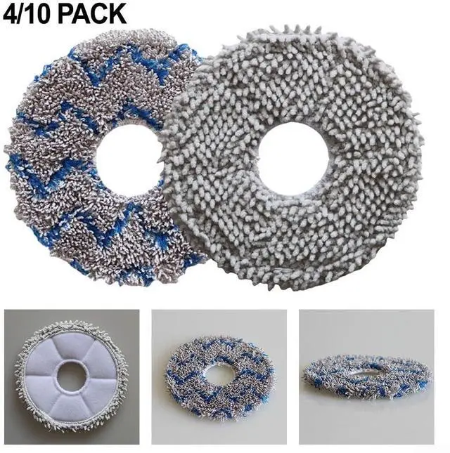 Alt view image 7 of 7 - 4/10 Pcs Mop Cloths J15 Pro For Ultra, Microfiber Mopping Pads, Wet Dry Vacuum Cleaner, Easy to Install, Sturdy and Long-Lasting for Pet Hair and Spills(4PCS-Gray)