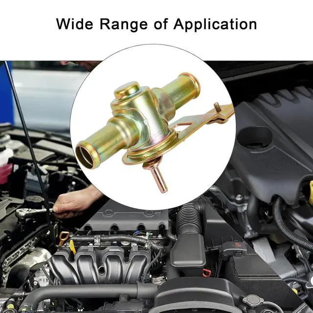Alt view image 2 of 7 - Cable Operated Heater Tap Valve 16mm (5/8") Inline for Hot Rod Car Truck Air Conditioning Control