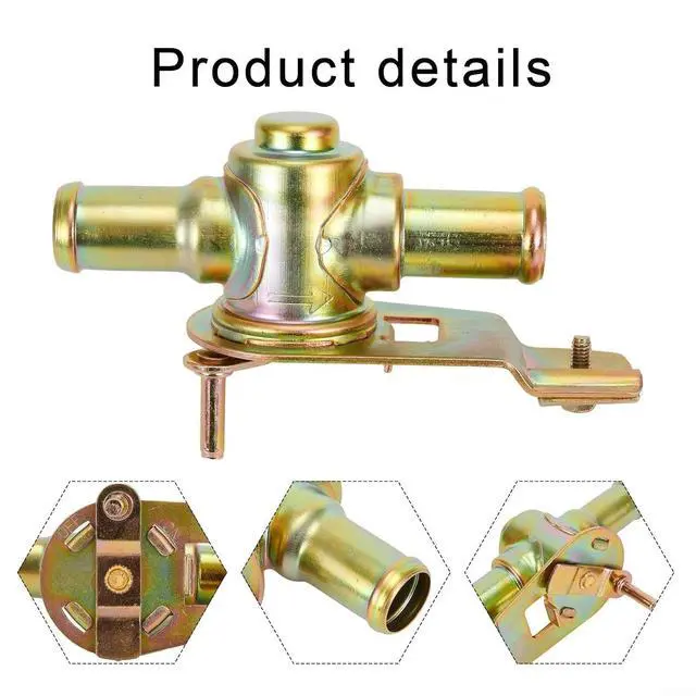 Alt view image 3 of 7 - Cable Operated Heater Tap Valve 16mm (5/8") Inline for Hot Rod Car Truck Air Conditioning Control