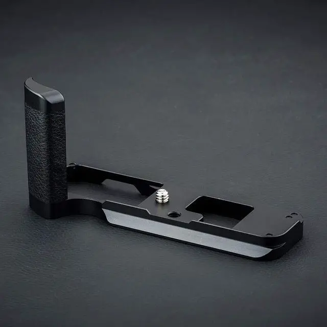 Alt view image 7 of 7 - Dedicated Metal Hand Grip L Bracket Anti-Slid Holder for Fujifilm Fuji X100V X100F Camera, Arca Swiss Type Quick Release Tripod Plate Design w/Battery Compartment Opening(Not Fits X100VI)