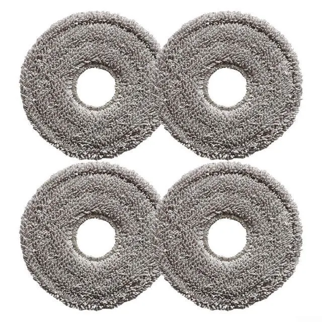 Alt view image 6 of 7 - For MOVA Mop Pads For P10 Pro And For Ultra Robot Vacuum, Microfiber Replacement Accessories, Sturdy And Easy To Install, 4 Pack(4 PACK)