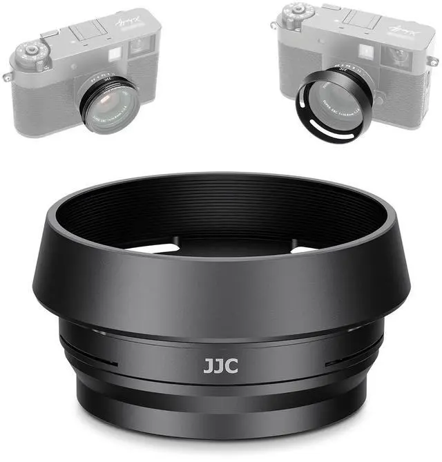 Main image of Metal X Half Lens Hood Protector with 37mm Filter Adapter Ring for Fujifilm Fuji X Half XHalf Digital Camera, Aluminum Alloy Xhalf Sun Shade Protector, Block Stray Light (No Filter Included) - Dgray