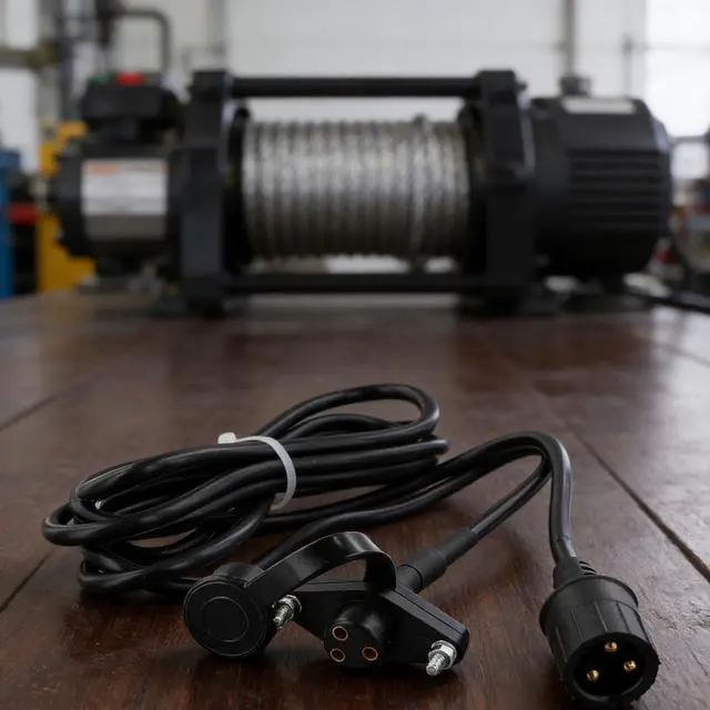 Alt view image 7 of 7 - Electric Winch Remote Control Handle, 3-Prong Winch Controller with 3.6m Cable for 5000 Lbs Load, Black(Only the handle)
