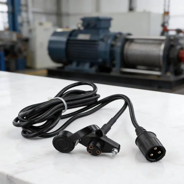 Alt view image 6 of 7 - Electric Winch Remote Control Handle, 3-Prong Winch Controller with 3.6m Cable for 5000 Lbs Load, Black(Only the handle)