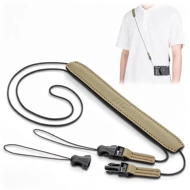 Main image of Minimalist Ultra-Thin RX100 VII Camera Shoulder Neck Strap With Quick Release for Sony RX100 VII VI V VA IV III RX100M7 RX100M6 RX100VII RX100VA RX100VI RX100V RX100IV RX100III RX100II - Green