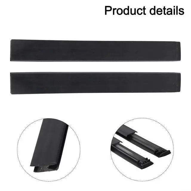 Alt view image 4 of 7 - Front Roof Drip Molding Trim,For Buick,For Encore 2013-2021,For Chevy,For Trax 2015-2021,For Vauxhall,For Mokka 2015-2021,Black ABS Exterior Replacement Pair