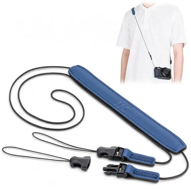 Main image of Minimalist Ultra-Thin GRIV Camera Shoulder Neck Strap Quick Release for Ricoh GR IV III IIIx HDF GRIV GRIII GRIIIx GR 4 3 for Sony RX100 VII VI V VA IV III G7 X Mark III for Polaroid Now Gen 3rd-Blue