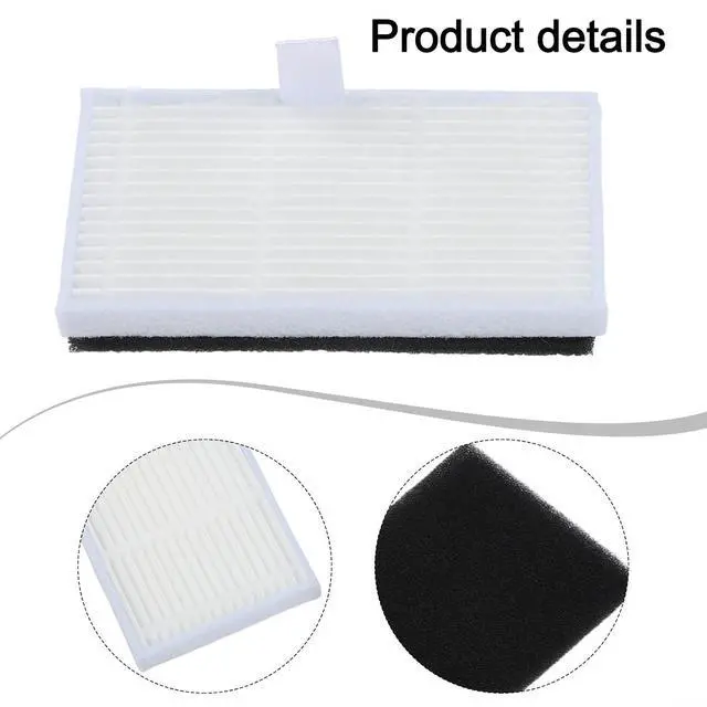 Alt view image 5 of 7 - For Uninell UR3 Robot Vacuum Replacement Filters, 6-Pack Washable HEPA-Style Filter Kit Captures Fine Particles, Easy-Install Maintenance Parts For Home With Pets