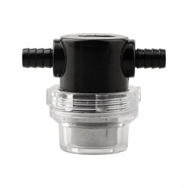 Alt view image 6 of 7 - 3/8 Inch Water Pump Strainer, Inline Water Filter with 50 Mesh Stainless Steel Screen, Transparent Design for RV Sprayer Pressure Washer