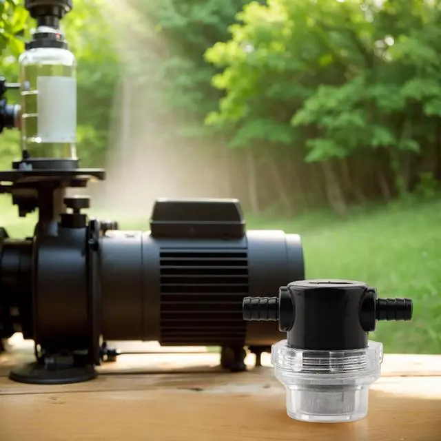 Alt view image 4 of 7 - 3/8 Inch Water Pump Strainer, Inline Water Filter with 50 Mesh Stainless Steel Screen, Transparent Design for RV Sprayer Pressure Washer