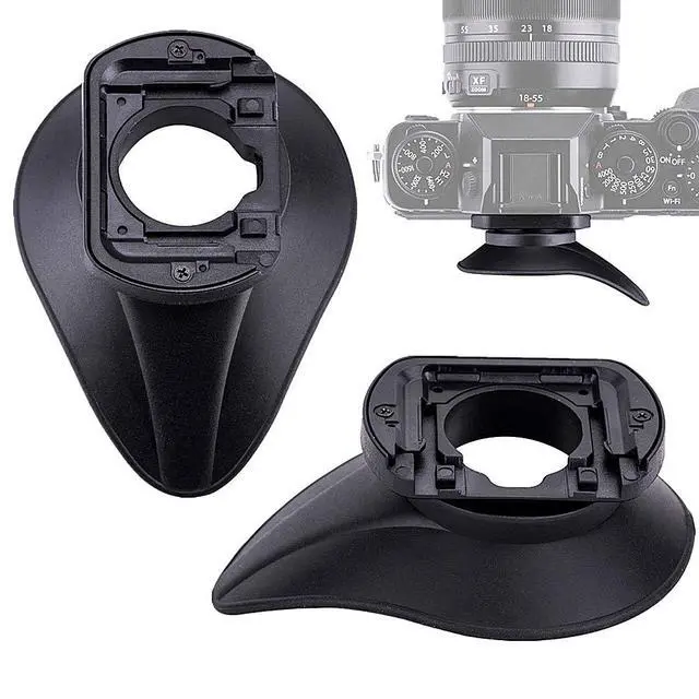 Alt view image 2 of 7 - Oval Shape Eyecup Eyepiece Eyeshade EC-XH W Replacement for Fuji X-T5 X-T4 X-T3 X-T2 XT4 XT3 XH2 GFX100S GFX100 GFX 50S GFX50S II Camera Viewfinder Replace Fuji Eye Cup EF-XTS EF-XTM EF-XTL EC-XHW