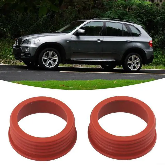 Alt view image 2 of 7 - Engine Air Intake Boot Seal To Turbocharger, 2-Pack Rubber Gasket Compatible With 550I/650i/750i/X5/X6, Replaces 13718646450 13718655216