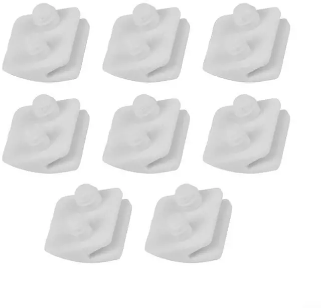 Main image of 8PCS/AXV014SP Pool Vacuum Pod Shoes Santoprene Replacement Parts White,Pool Maintenance Kit