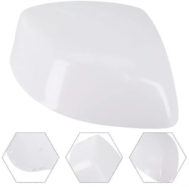 Main image of Civic 9Th Gen 2012-2015 Right Side Rearview Mirror Cap Cover,White ABS Exterior Replacement(Left)