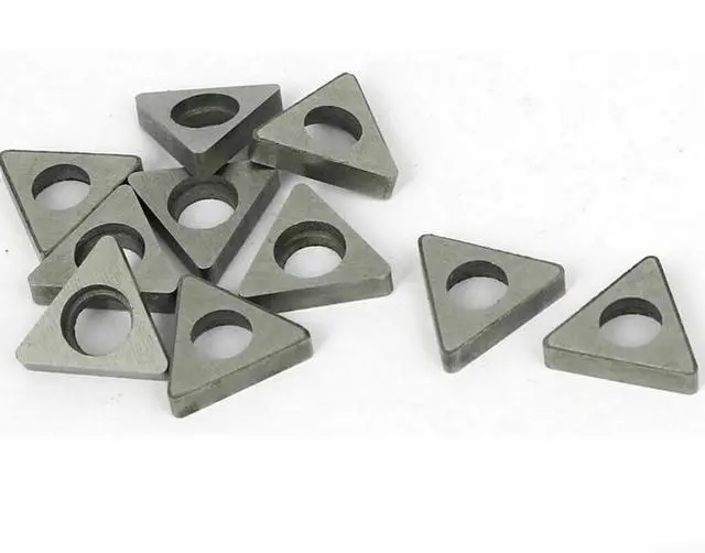 Alt view image 5 of 6 - 10Pcs MT1603 CNC Turning Tool Holder Triangular Wedge Shim High Strength Wear Resistance Silver 1.46x1.20x0.32cm For Metalworking(MT2204)