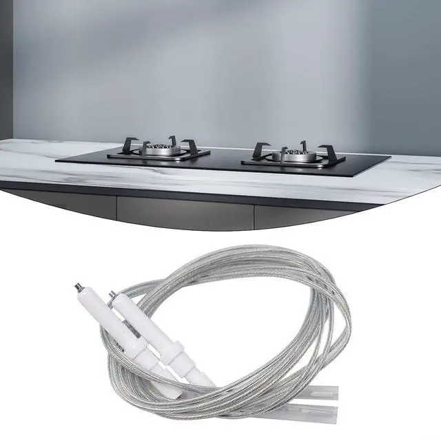 Alt view image 3 of 7 - 2pcs Gas Stove Ignition Electrode with 900mm Wire for Most Brand Gas Cooker Range Parts Ceramic Spark Ignitor Replacement Kit for Easy Install Safe Use(45mm)