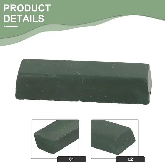 Alt view image 2 of 7 - Green Polishing Paste 112X34x25mm, Abrasive Wax Compound For Stainless Steel Copper Aluminum Metal Polishing And Mirroring Finish